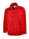 UC602 Premium 1/4 Zip Fleece Red colour image